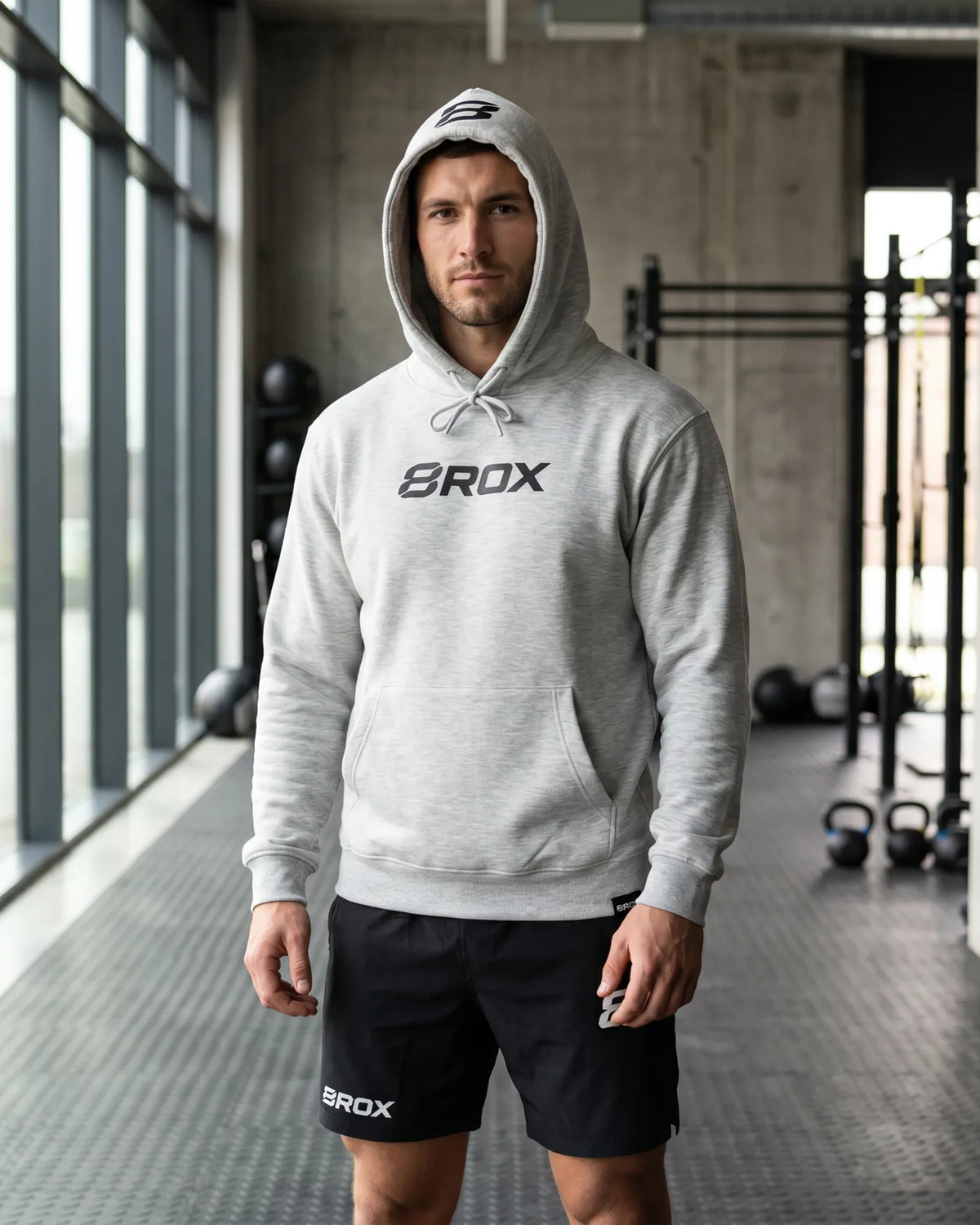 Big 8 Tech Hoodie - Grey — product view 1