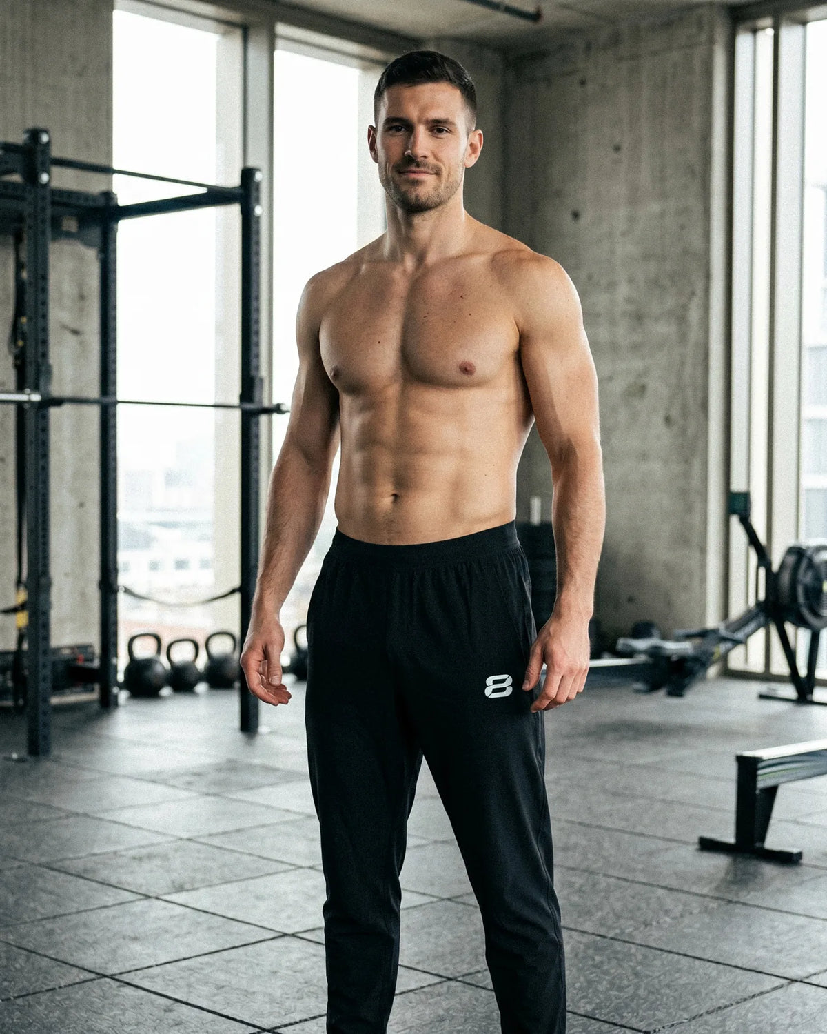 8ROX Performance Tracksuit Trousers - Black — product view 1