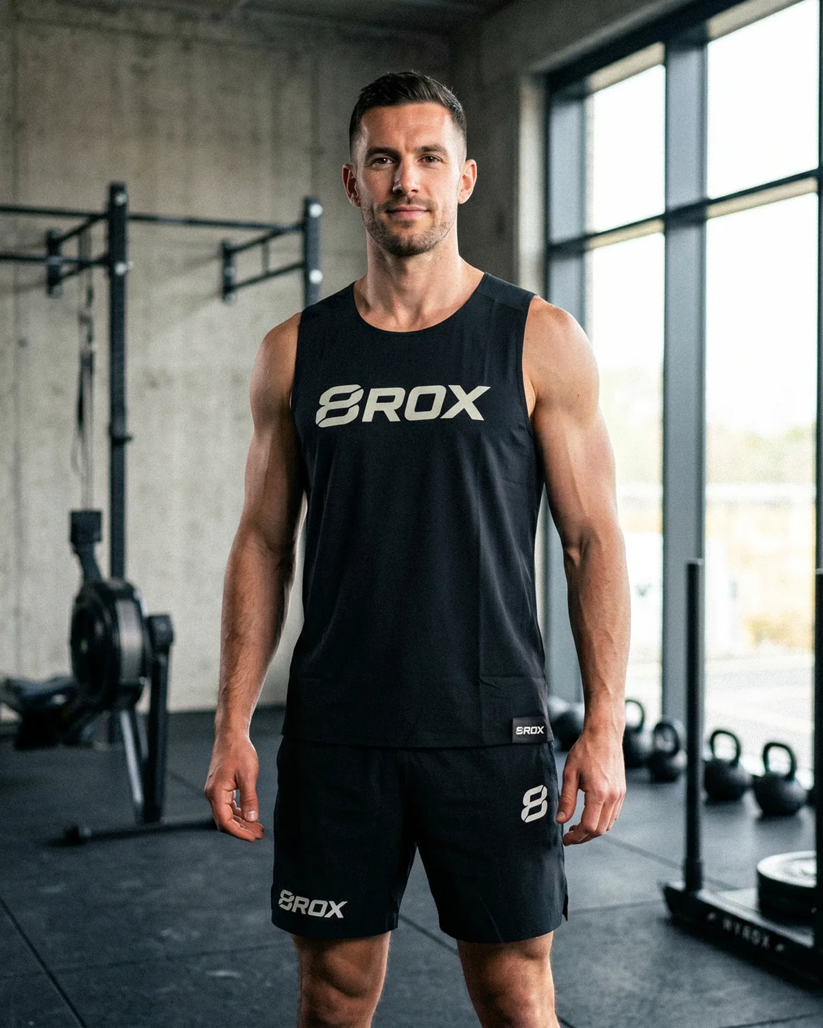 8ROX Vertical Graphic Vest - Black — product view 1