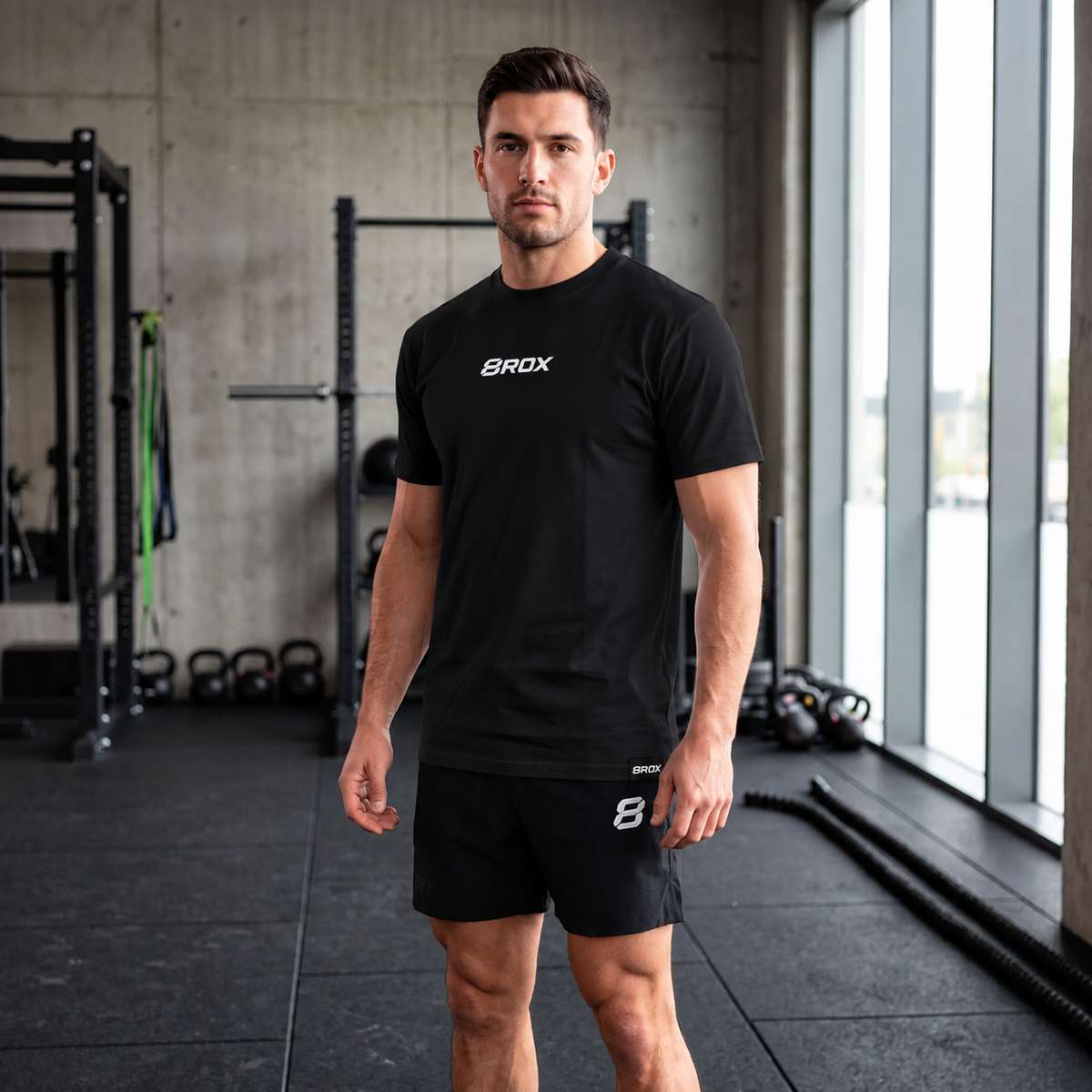 Team 8ROX Lifestyle Tee - Black — product view 1