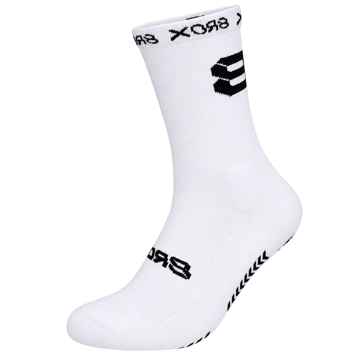 8ROX Performance Grip Socks - White in use