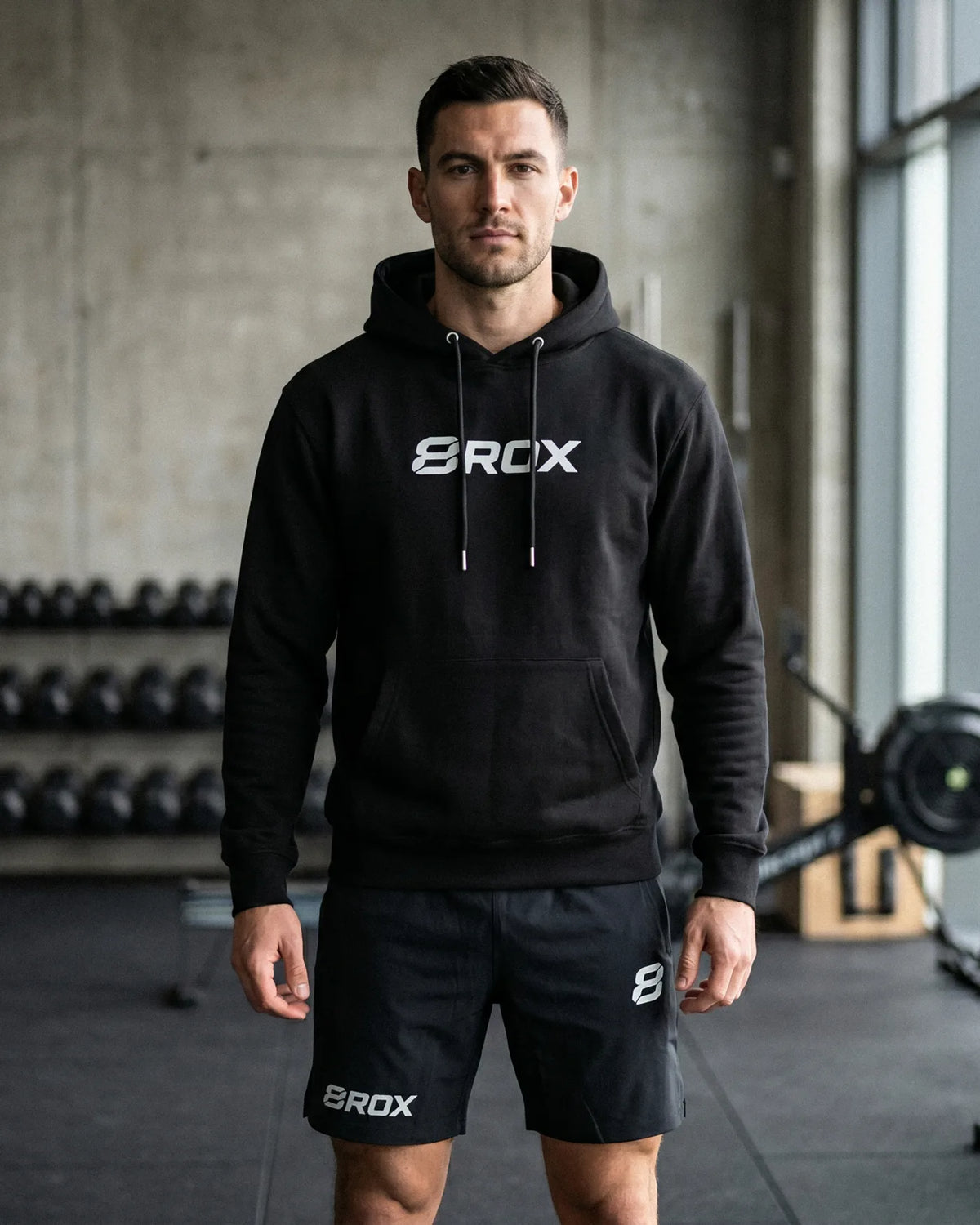 Big 8 Tech Hoodie - Black — product view 1