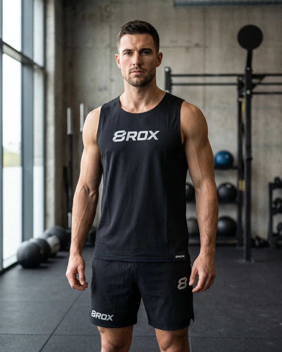 Big 8 Graphic Vest - Black