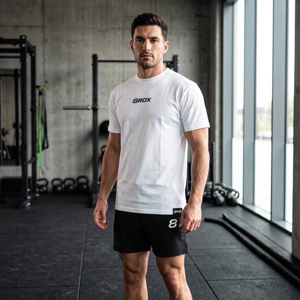 8ROX Lifestyle Tee - White — product view 1