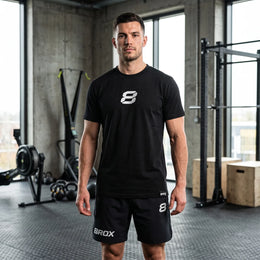 Team 8ROX Performance Tee - Black — product view 1
