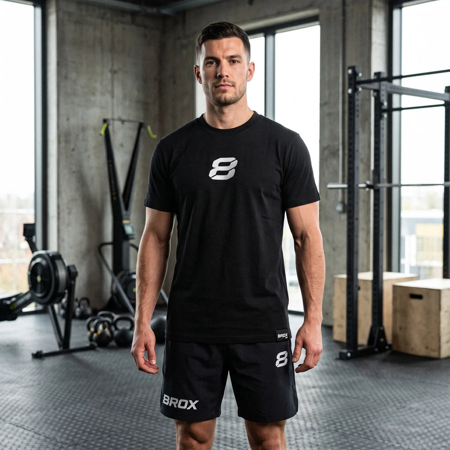 Team 8ROX Performance Tee - Black — product view