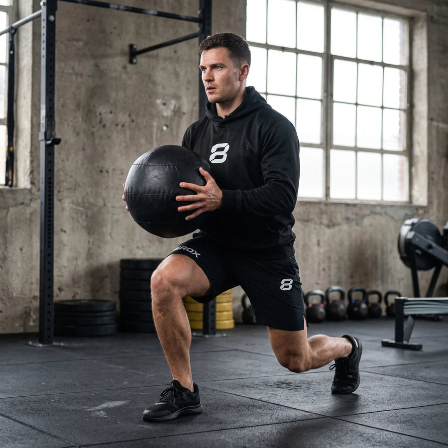 Team 8ROX Performance Hoodie - Black — product view
