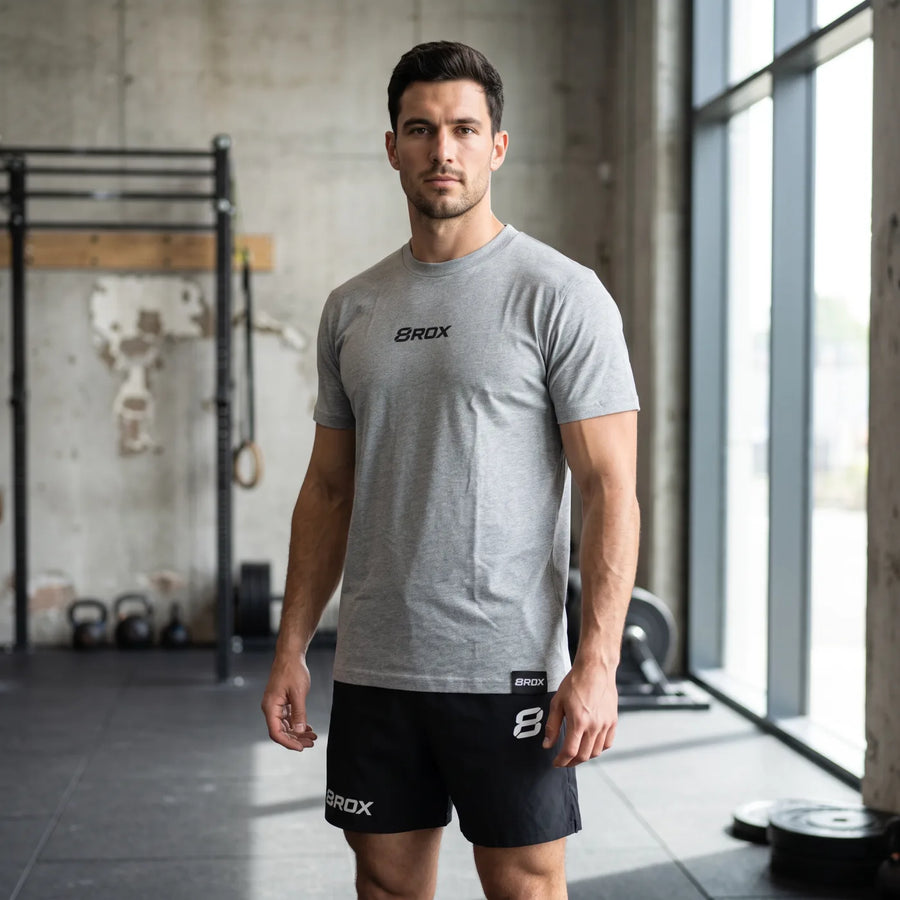 8ROX Lifestyle Tee - Grey — product view