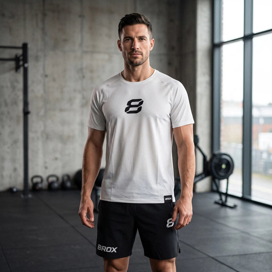 Team 8ROX Performance Tee - Cream — product view