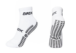 8ROX Ankle Compression Grip Socks - White alternate view
