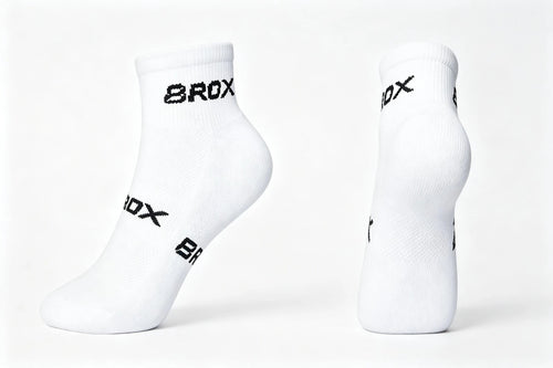 8ROX Ankle Compression Socks - White alternate view