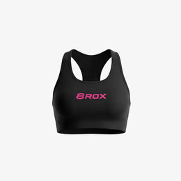 Ladies 8ROX Active Bra - Black / Pink — product view 3