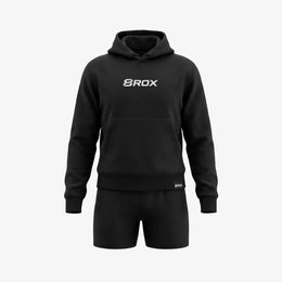 Ladies 8ROX Performance Hoodie - Black / White — product view 3