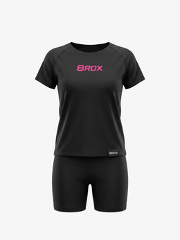 Ladies 8ROX Performance Tee - Black / Pink — product view 3