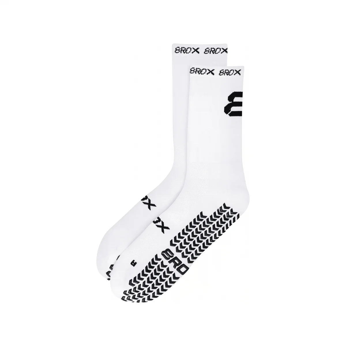 8ROX Performance Grip Socks - White — product view 1