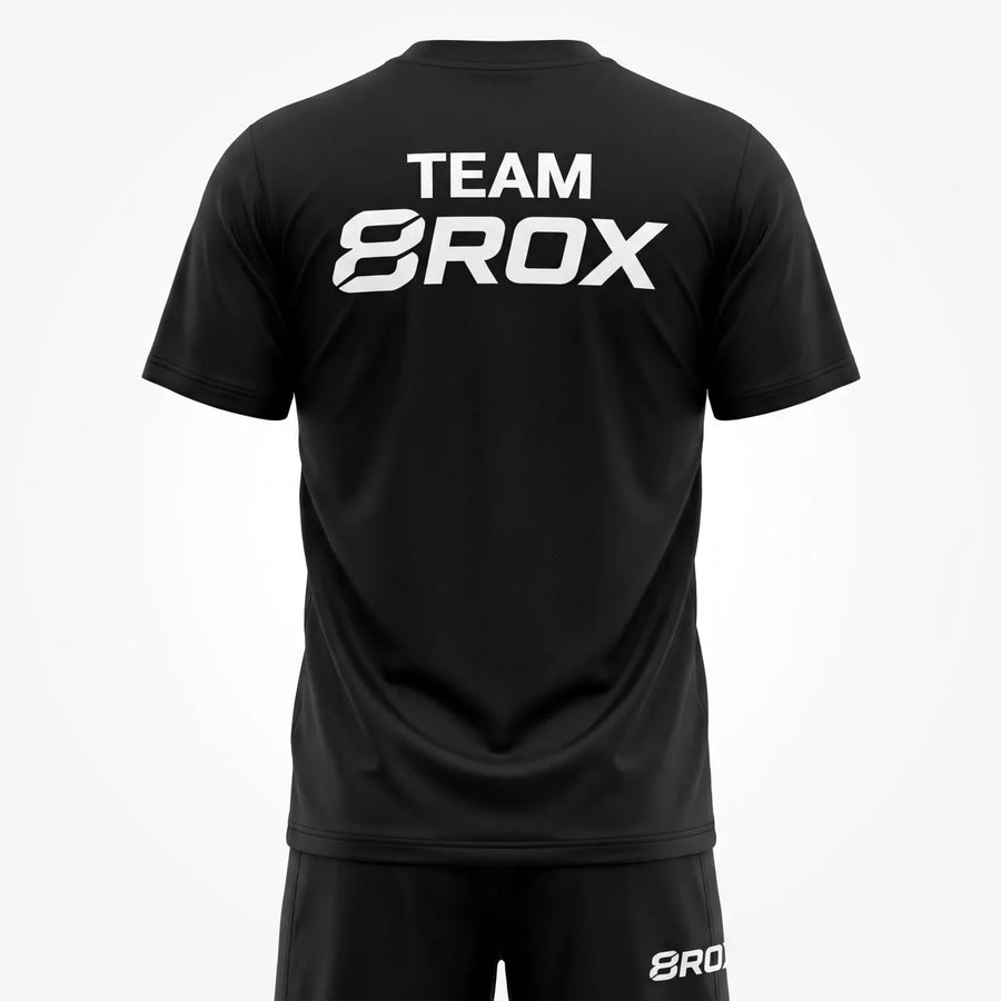 Team 8ROX Performance Tee - Black — alternate view