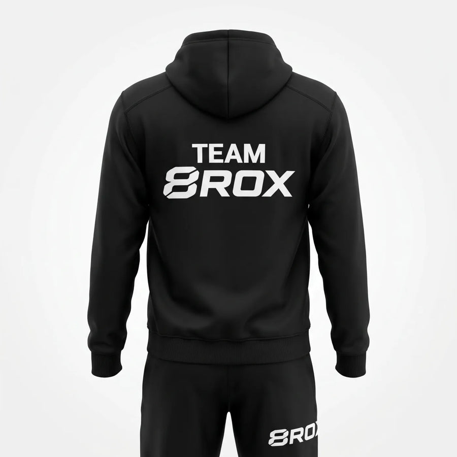 Team 8ROX Performance Hoodie - Black — alternate view
