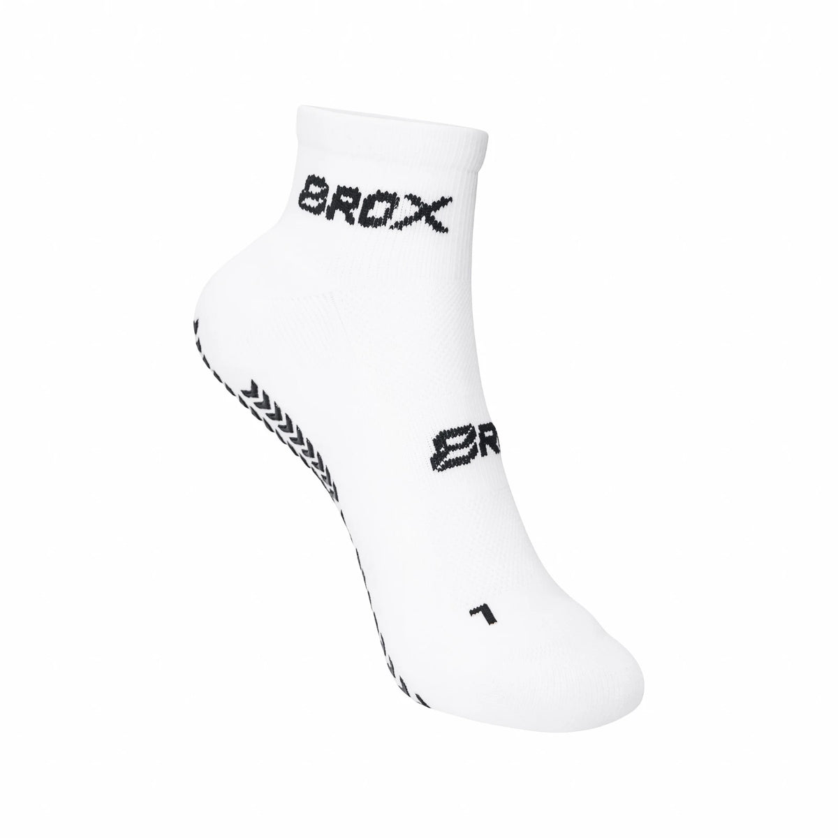 8ROX Ankle Compression Grip Socks - White alternate view