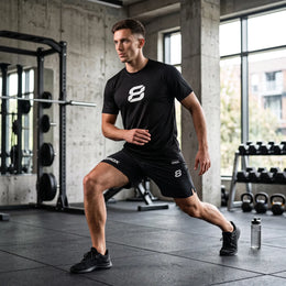 Team 8ROX Performance Tee - Black — product view 4