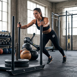 Ladies 8ROX Performance Leggings - Black — product view 4