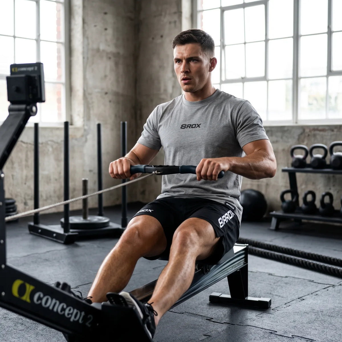 8ROX Lifestyle Tee - Grey in use