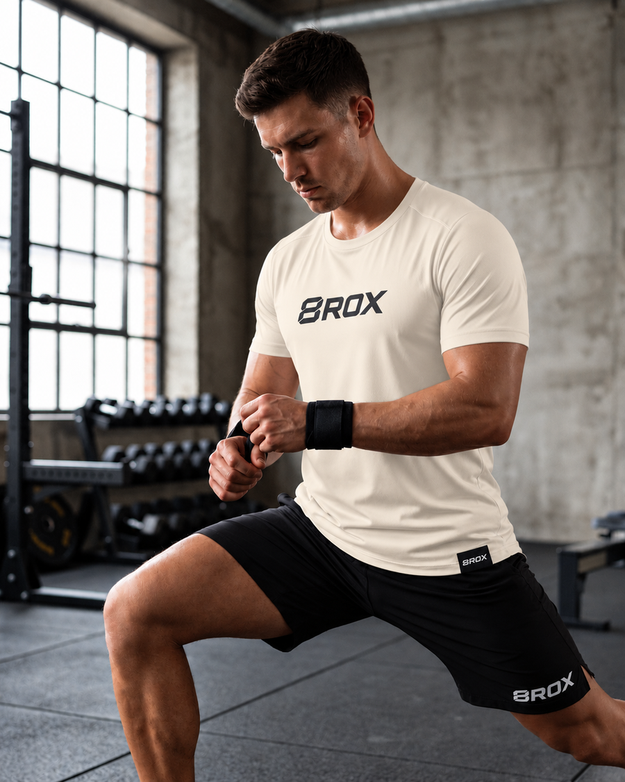 8ROX Performance Tee - Cream product view
