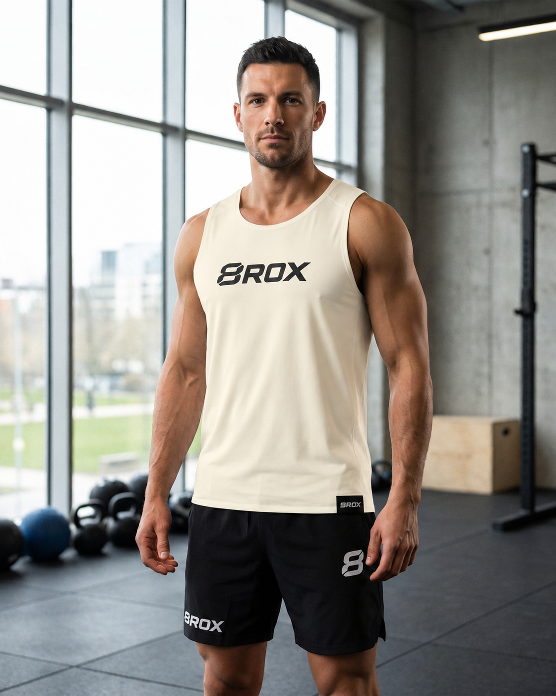 Team 8ROX Performance Vest - Cream — product view 1