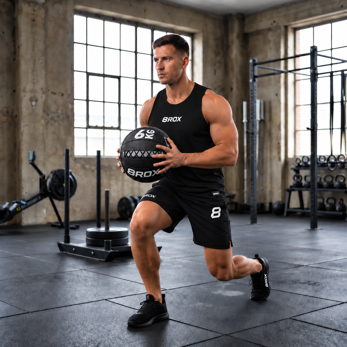 Team 8ROX Lifestyle Vest - Black in use