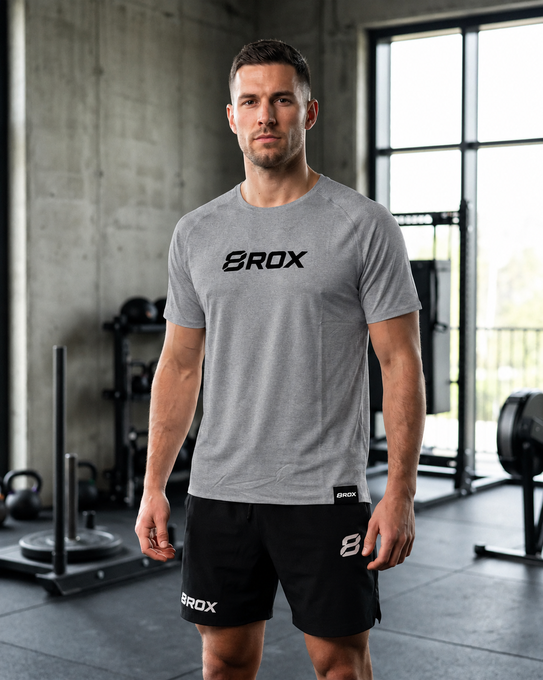 Big 8 Lifestyle Tee - Grey — product view 1