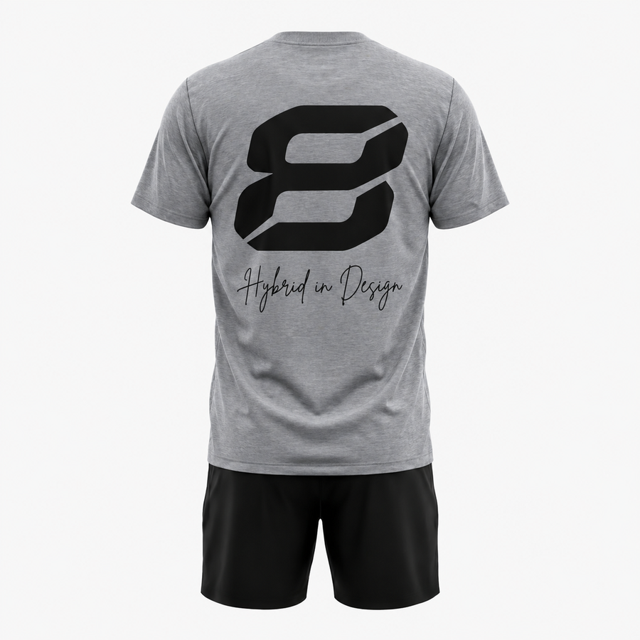 Big 8 Lifestyle Tee - Grey alternate product view 2