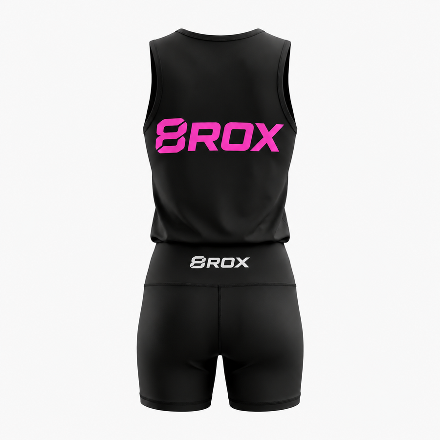 Ladies 8ROX Performance Vest - Black / Pink alternate product view 2