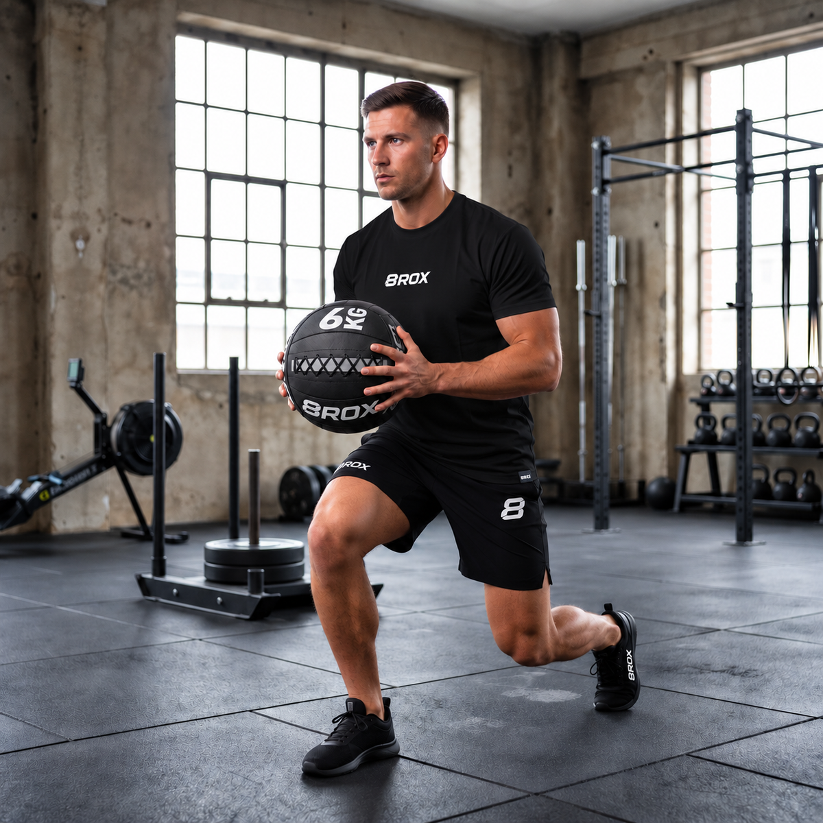 Team 8ROX Lifestyle Tee - Black in use