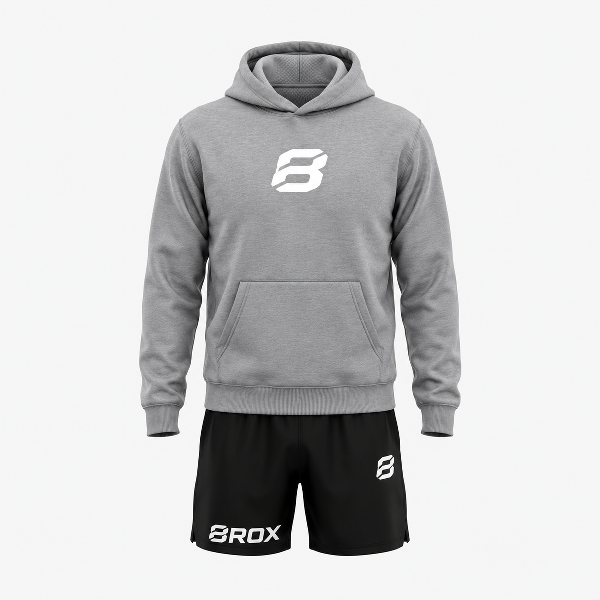 Team 8ROX Performance Hoodie - Grey in use