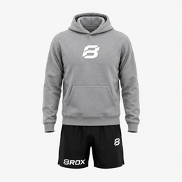 Team 8ROX Performance Hoodie - Grey alternate product view 4