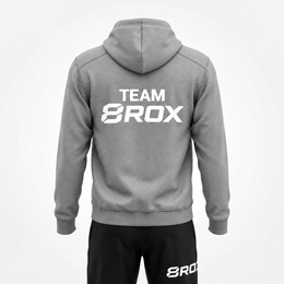 Team 8ROX Performance Hoodie - Grey alternate product view 2