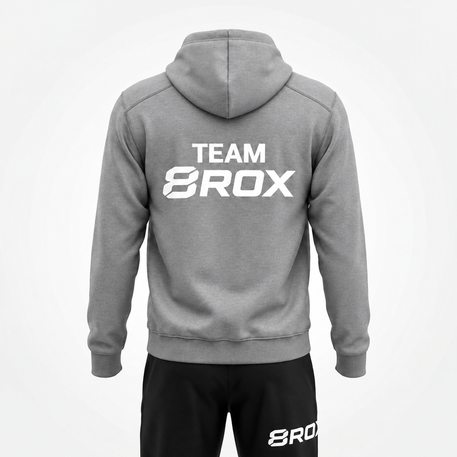 Team 8ROX Performance Hoodie - Grey alternate product view 2