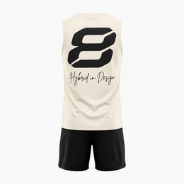 Big 8 Graphic Vest - Cream alternate product view 2