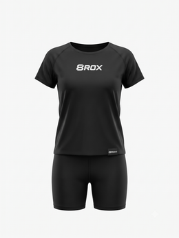Ladies 8ROX Performance Tee - Black / White alternate product view 3